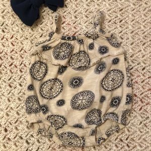 City Mouse Lace Flutter Bubble Romper - Mandala